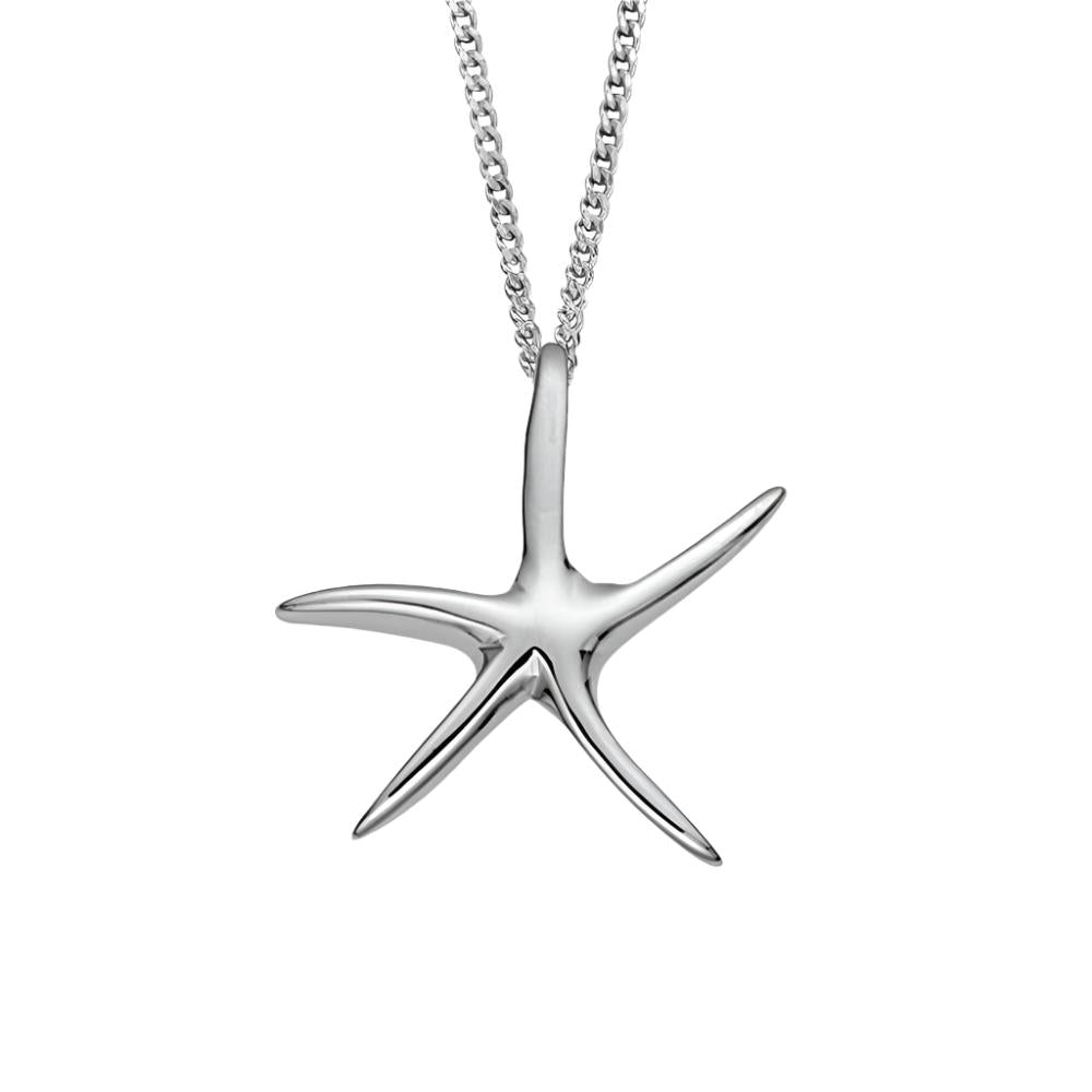 Silver Starfish Pendant