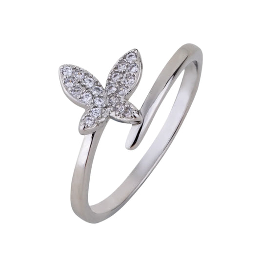 Butterfly CZ Ring