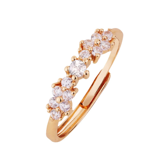 Flower CZ Ring