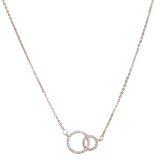 CZ Ring Link Necklace